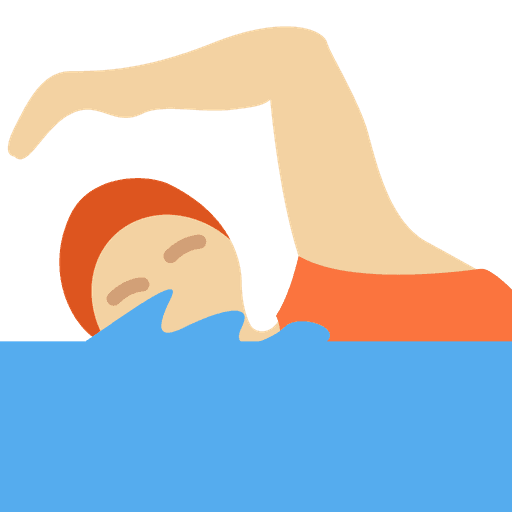 Person Swimming Medium Light Skin Tone