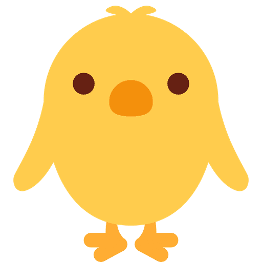 Front Facing Baby Chick