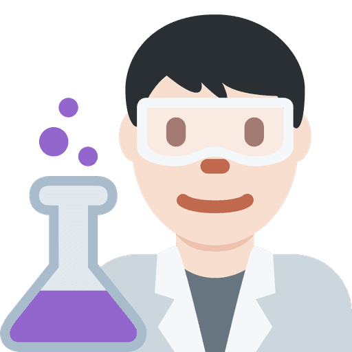 Man Scientist Light Skin Tone