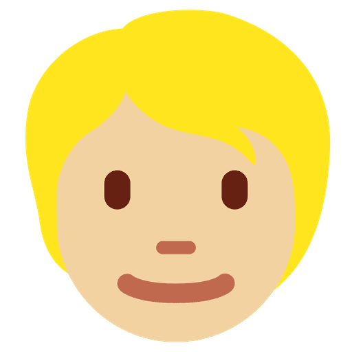 Person Medium Light Skin Tone Blond Hair