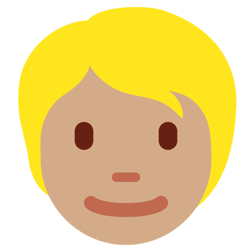 Person Medium Skin Tone Blond Hair