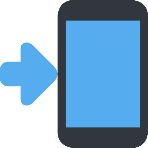 Mobile Phone With Arrow