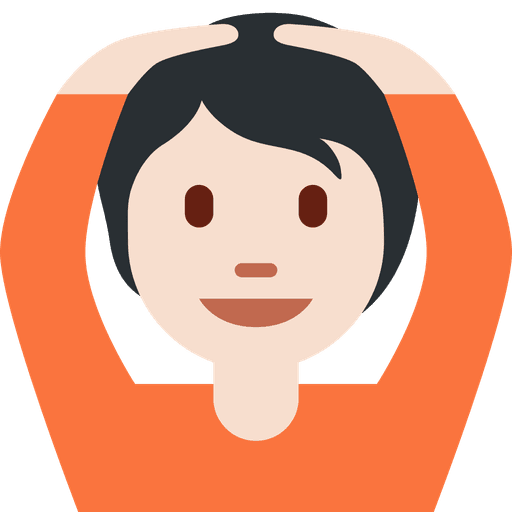 Person Gesturing Ok Light Skin Tone