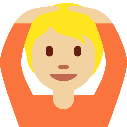 Person Gesturing Ok Medium Light Skin Tone