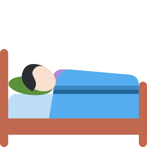 Person In Bed Light Skin Tone