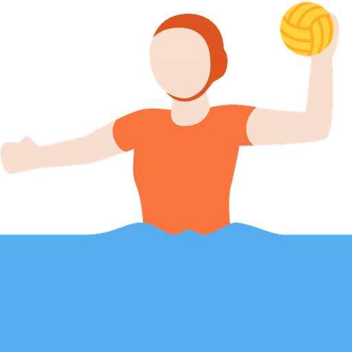 Person Playing Water Polo Light Skin Tone