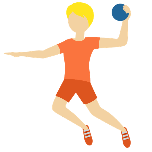 Person Playing Handball Medium Light Skin Tone