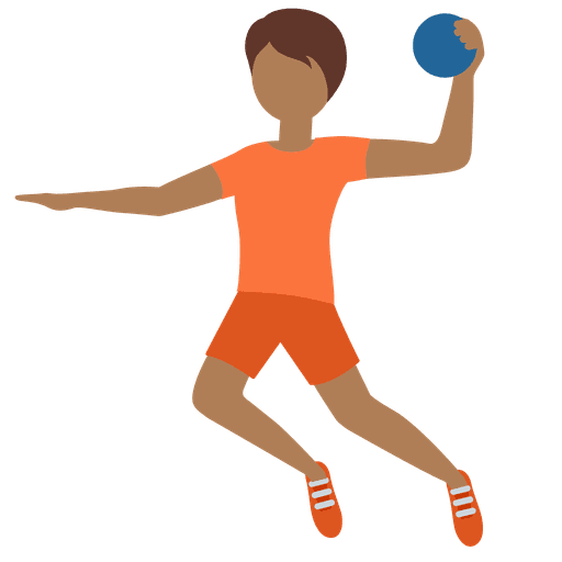 Person Playing Handball Medium Dark Skin Tone