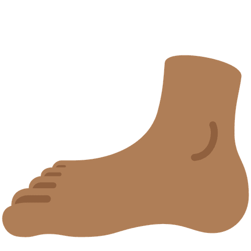 Foot Medium Dark Skin Tone