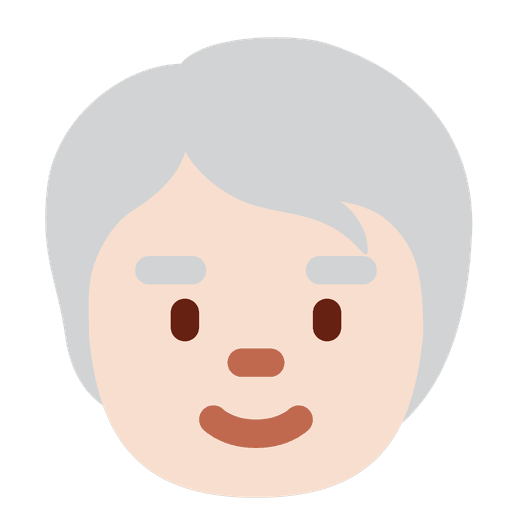 Older Person Light Skin Tone