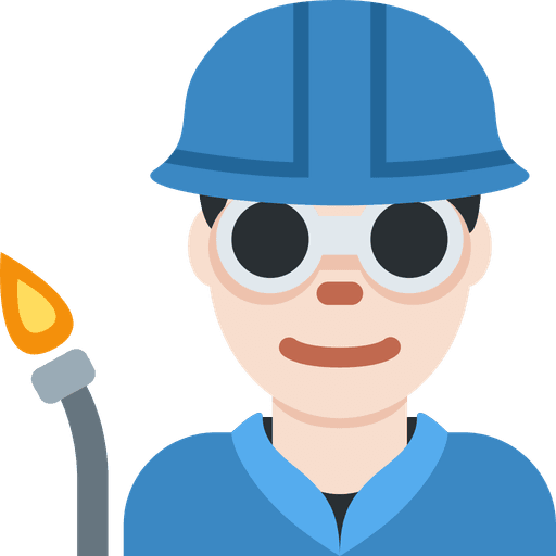 Man Factory Worker Light Skin Tone