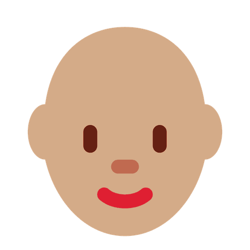 Woman Medium Skin Tone Bald