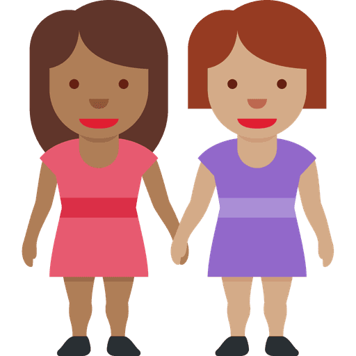 Women Holding Hands Medium Dark Skin Tone Medium Skin Tone