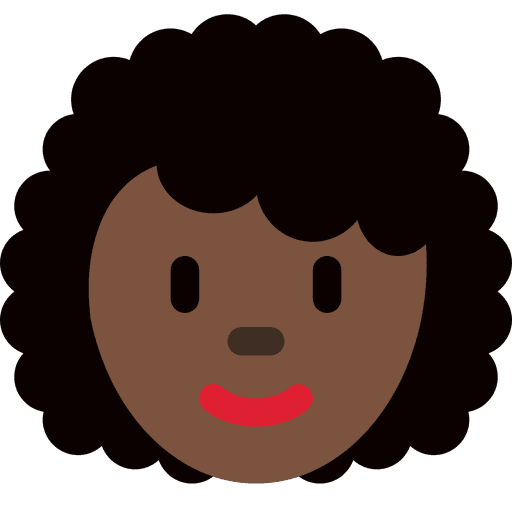 Woman Dark Skin Tone Curly Hair