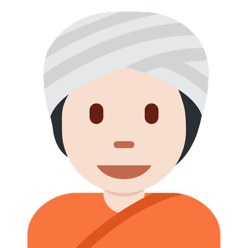 Person Wearing Turban Light Skin Tone