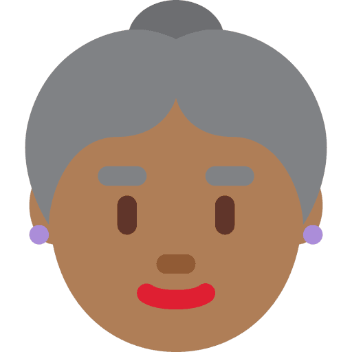 Old Woman Medium Dark Skin Tone