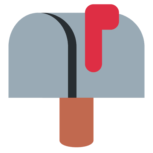 Closed Mailbox With Raised Flag