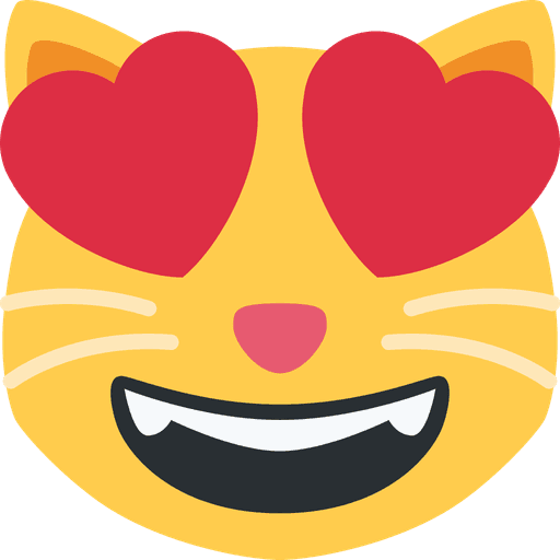 Smiling Cat With Heart Eyes