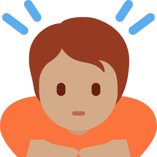 Person Bowing Medium Skin Tone