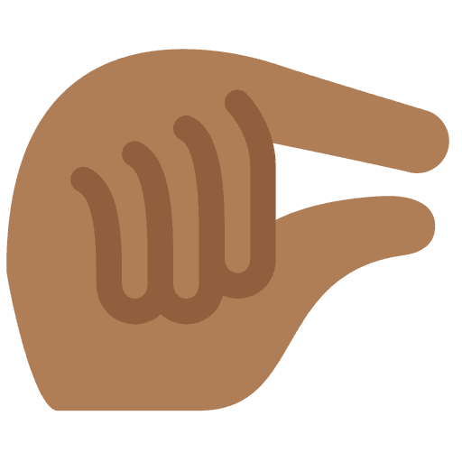 Pinching Hand Medium Dark Skin Tone
