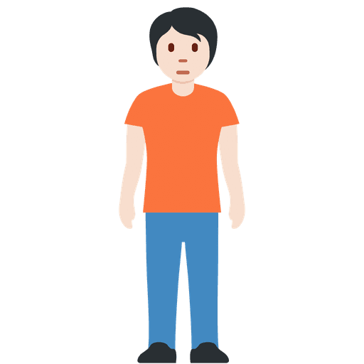 Person Standing Light Skin Tone