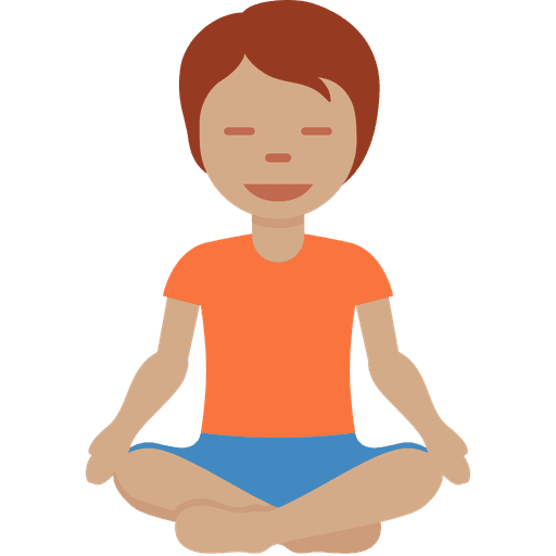 Person In Lotus Position Medium Skin Tone